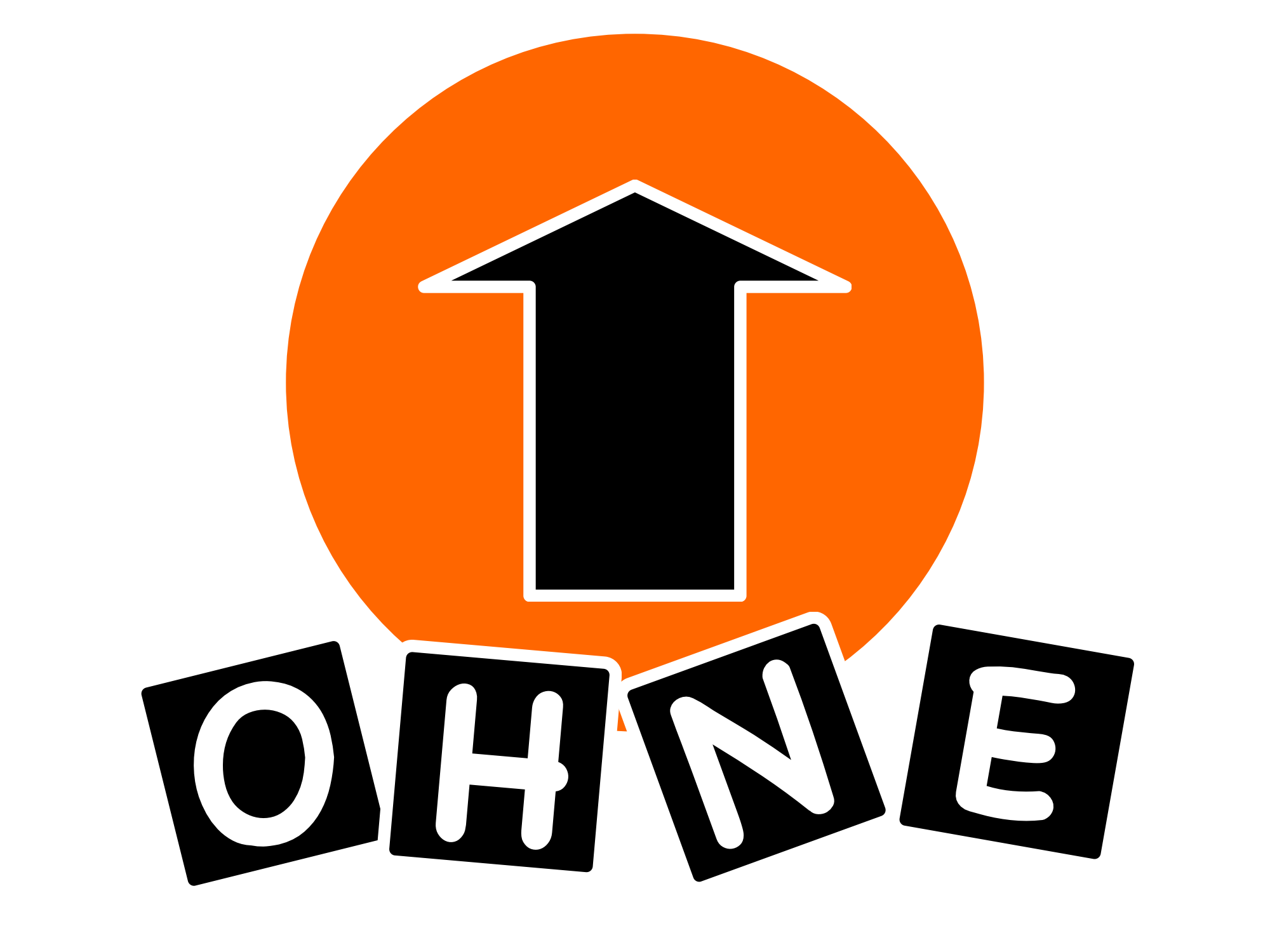 Oben Ohne – Logo mit Schriftzug